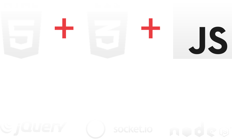 Je maitrise l'HTML, le CSS, le JavaScript, jQuery, Socket.io et NodeJS